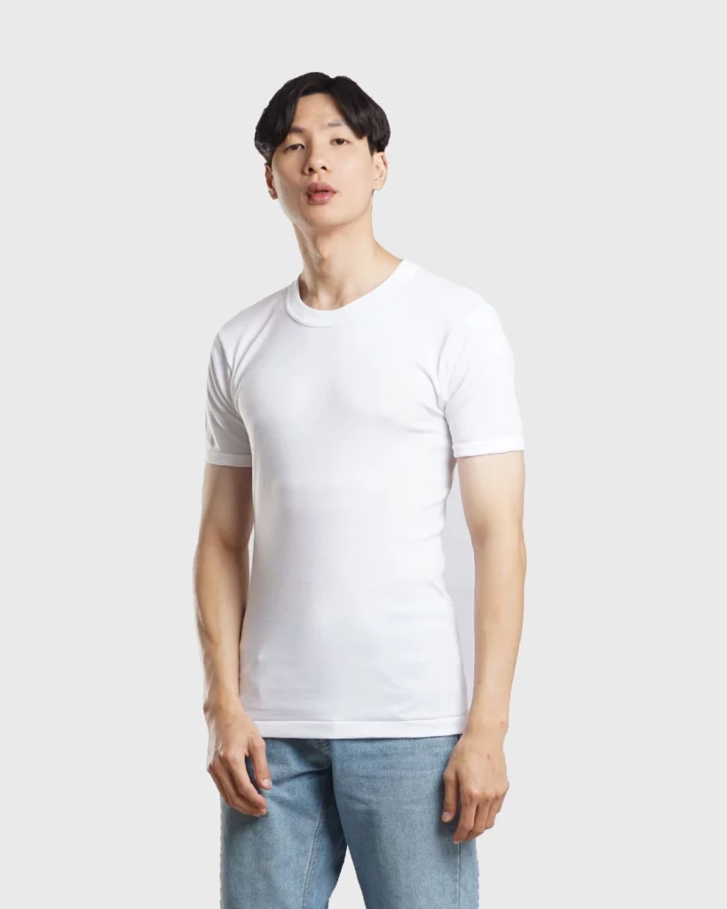 round neck putih